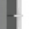 Drzwi wewnętrzne, 83x201,5 cm, białe, szkło ESG i aluminium