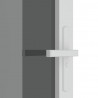 Drzwi wewnętrzne, 102,5x201,5 cm, białe, szkło ESG i aluminium