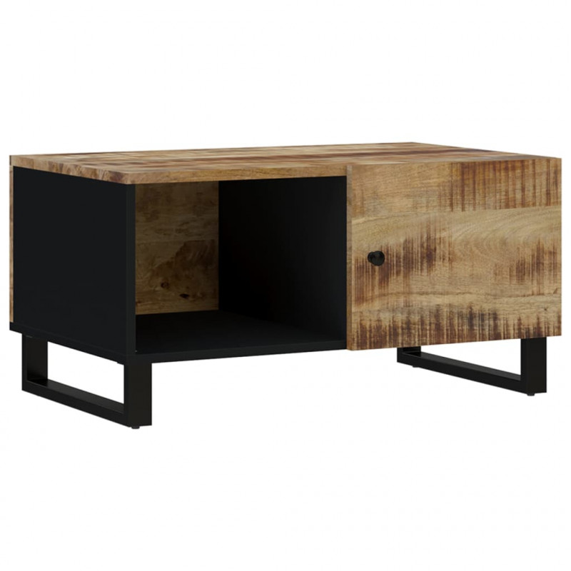 Stolik kawowy, 80x50x40 cm, mango i materiał drewnopochodny