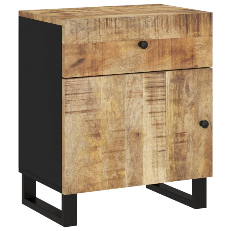 Szafka nocna, 50x33x60 cm, lite drewno mango