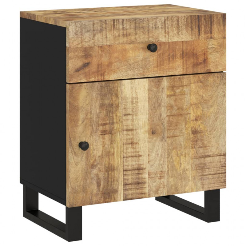 Szafka nocna, 50x33x60 cm, lite drewno mango