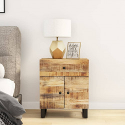 Szafka nocna, 50x33x60 cm, lite drewno mango