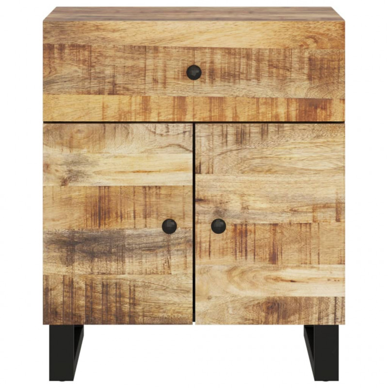 Szafka nocna, 50x33x60 cm, lite drewno mango