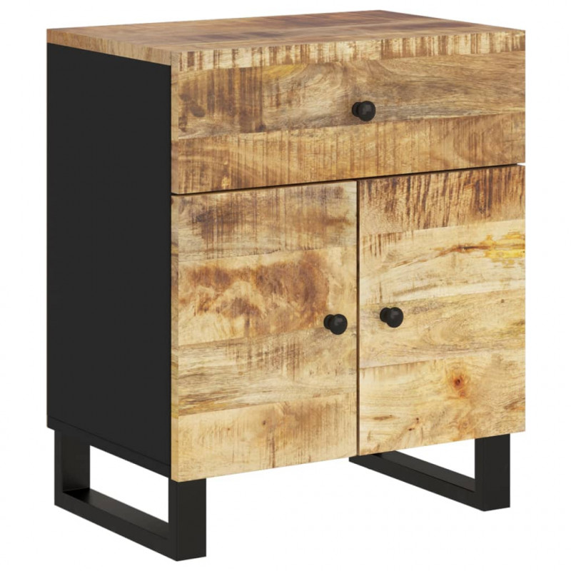 Szafka nocna, 50x33x60 cm, lite drewno mango