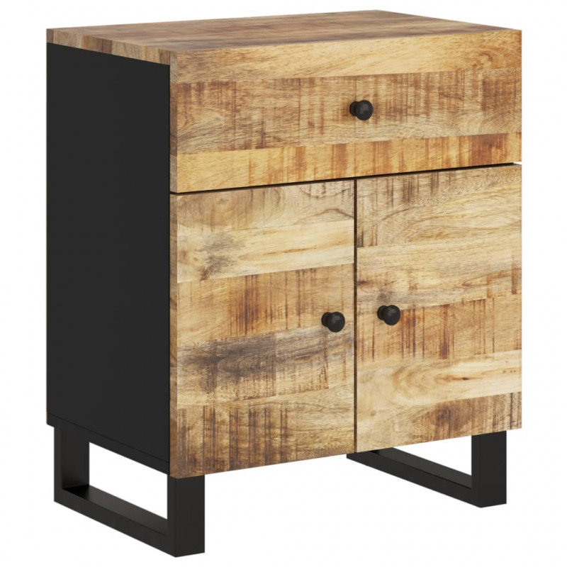 Szafka nocna, 50x33x60 cm, lite drewno mango