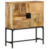 Kredens, 80x30x95 cm, surowe drewno mango