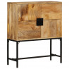 Kredens, 80x30x95 cm, surowe drewno mango