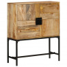 Kredens, 80x30x95 cm, surowe drewno mango