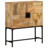 Kredens, 80x30x95 cm, surowe drewno mango
