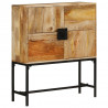 Kredens, 80x30x95 cm, surowe drewno mango