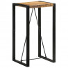 Stolik barowy, 60x55x110 cm, surowe lite drewno mango