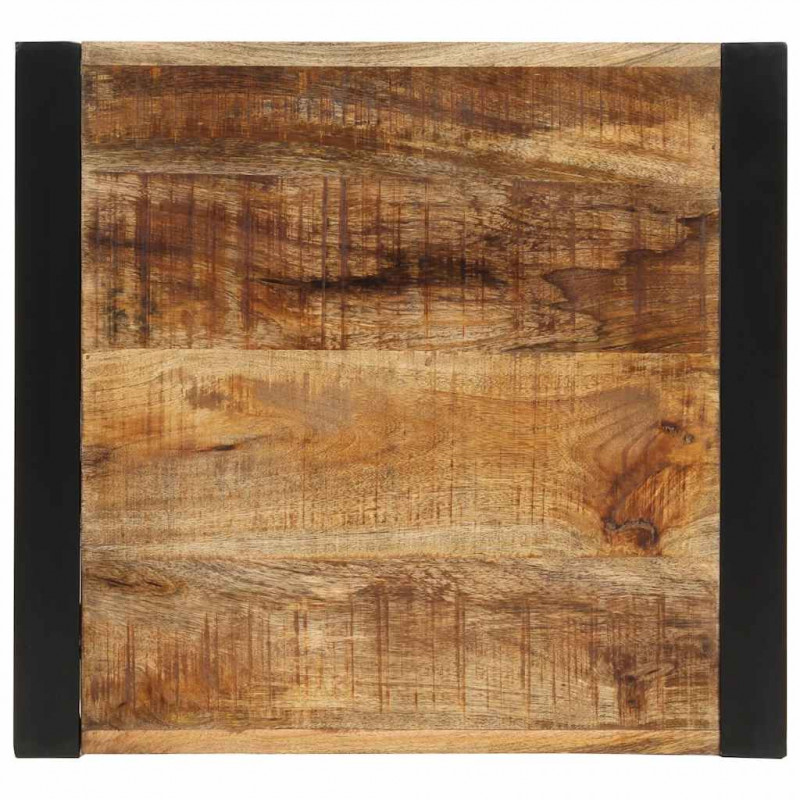Stolik barowy, 60x55x110 cm, surowe lite drewno mango