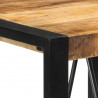 Stolik barowy, 60x55x110 cm, surowe lite drewno mango