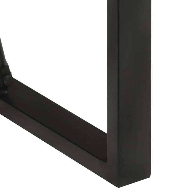 Stolik barowy, 60x55x110 cm, surowe lite drewno mango