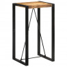Stolik barowy, 60x55x110 cm, surowe lite drewno mango