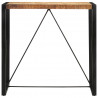 Stolik barowy, 110x55x110 cm, surowe lite drewno mango