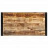 Stolik barowy, 110x55x110 cm, surowe lite drewno mango