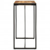 Stolik barowy, 110x55x110 cm, surowe lite drewno mango
