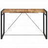 Stolik barowy, 175x90x110 cm, surowe lite drewno mango