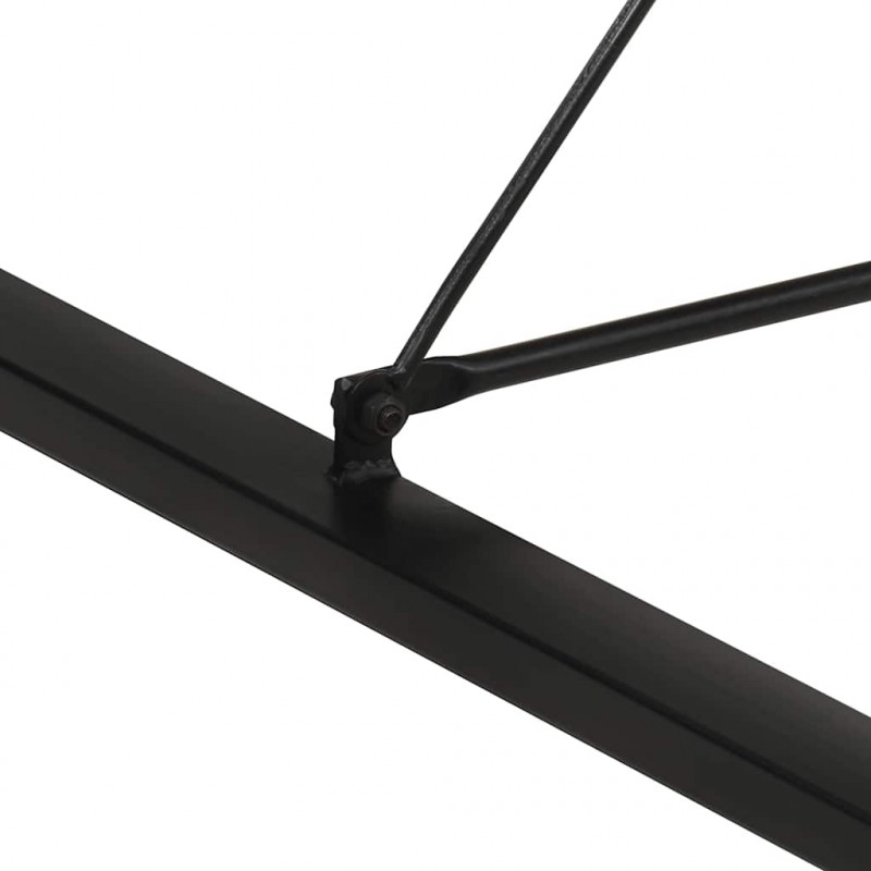 Stolik barowy, 175x90x110 cm, surowe lite drewno mango