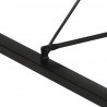 Stolik barowy, 175x90x110 cm, surowe lite drewno mango