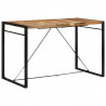 Stolik barowy, 175x90x110 cm, surowe lite drewno mango