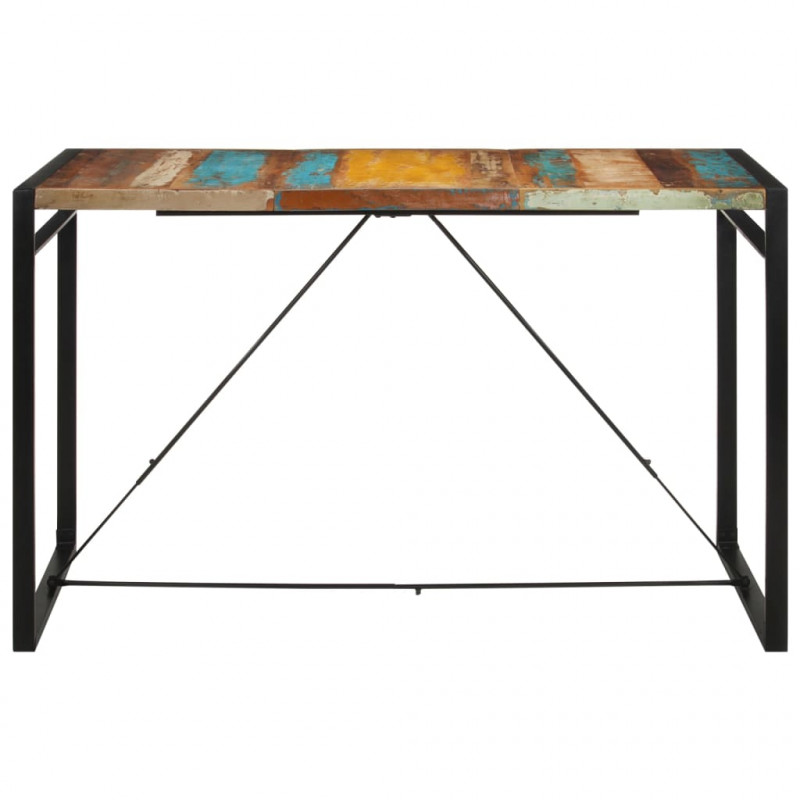 Stolik barowy, 175x90x110, lite drewno z odzysku