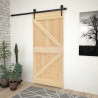 Drzwi NARVIK Naturalny 80 x 210 cm Lite Drewno Sosnowe