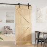 Drzwi NARVIK Naturalny 90 x 210 cm Lite Drewno Sosnowe