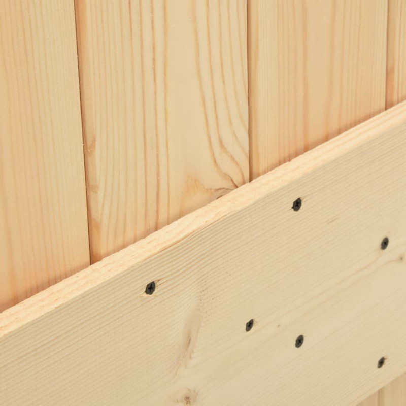 Drzwi NARVIK Naturalny 90 x 210 cm Lite Drewno Sosnowe