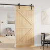 Drzwi NARVIK Naturalny 100 x 210 cm Lite Drewno Sosnowe