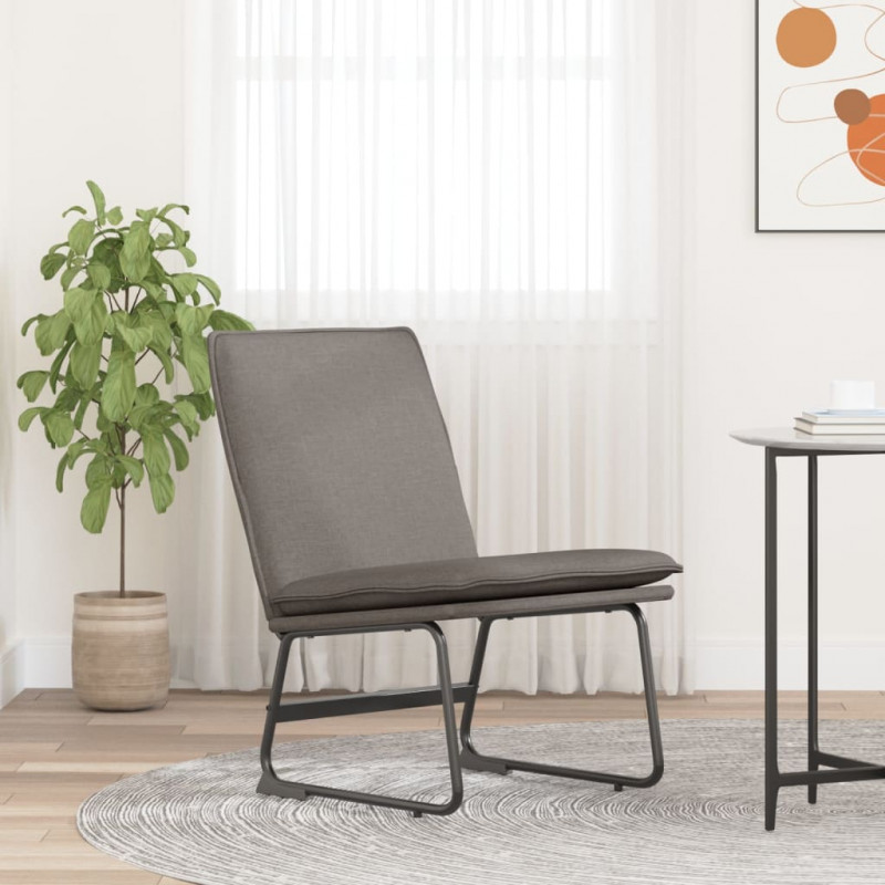 Krzesło wypoczynkowe, taupe, 52x75x76 cm, obite tkaniną