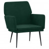 Fotel, ciemnozielony, 62x79x79 cm, obity aksamitem