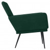Fotel, ciemnozielony, 62x79x79 cm, obity aksamitem