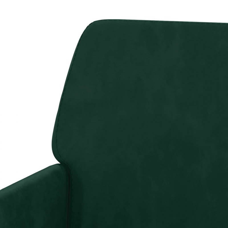 Fotel, ciemnozielony, 62x79x79 cm, obity aksamitem