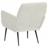 Fotel, kremowy, 62x79x79 cm, obity aksamitem