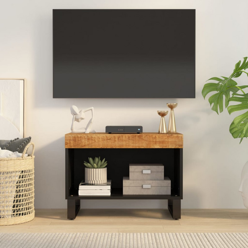 Szafka pod telewizor, 60x33x43,5 cm, lite drewno mango