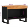 Szafka pod telewizor, 60x33x43,5 cm, lite drewno akacjowe