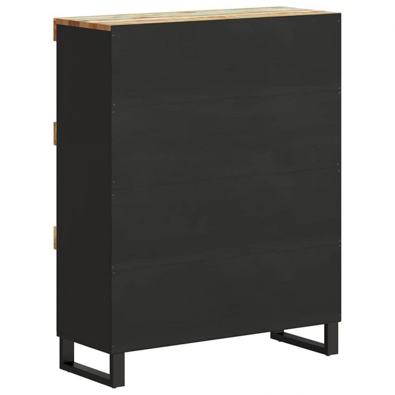 Szafka, 85x33x107 cm, lite drewno z odzysku