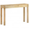 Stolik konsolowy, 110x30x75 cm, bielone drewno mango