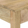 Stolik konsolowy, 110x30x75 cm, bielone drewno mango
