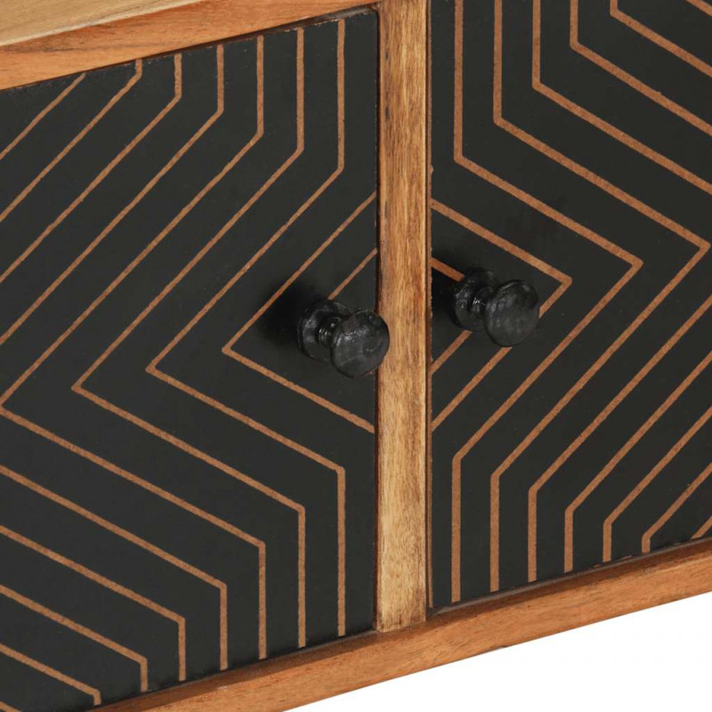 Szafka pod TV, 112x30x40 cm, lite drewno akacjowe