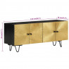 Szafka pod TV, 110x30x45 cm, lite drewno mango
