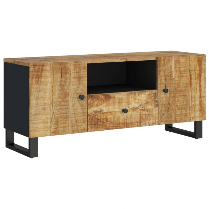 Szafka RTV, 105x33,5x46 cm, mango i materiał drewnopochodny