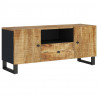 Szafka RTV, 105x33,5x46 cm, mango i materiał drewnopochodny