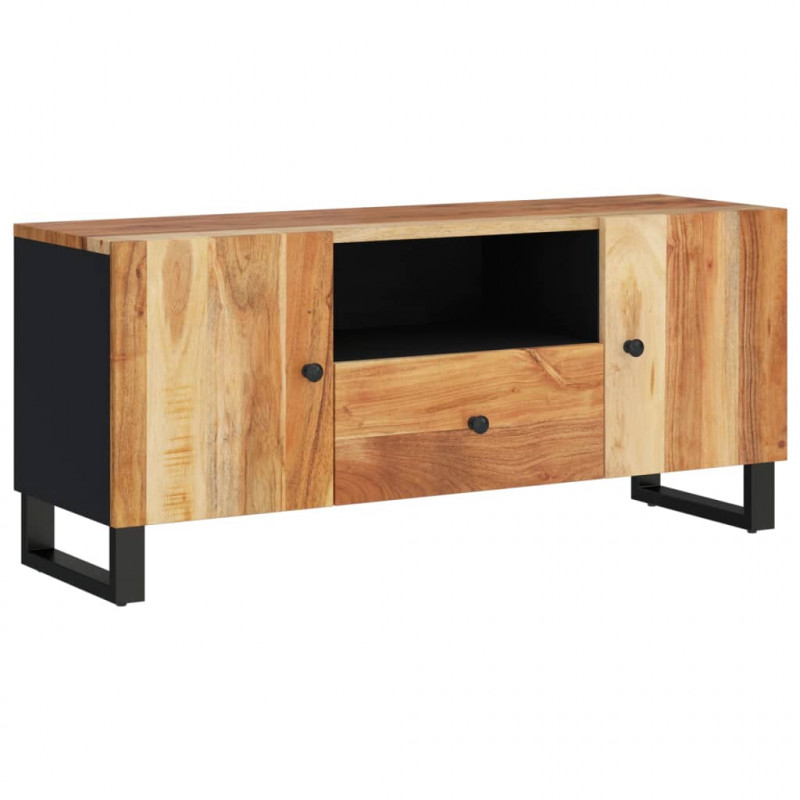 Szafka RTV, 105x33,5x46 cm, akacja i materiał drewnopochodny