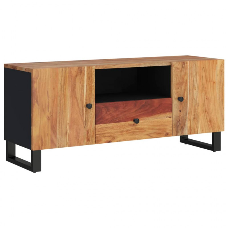 Szafka RTV, 105x33,5x46 cm, akacja i materiał drewnopochodny