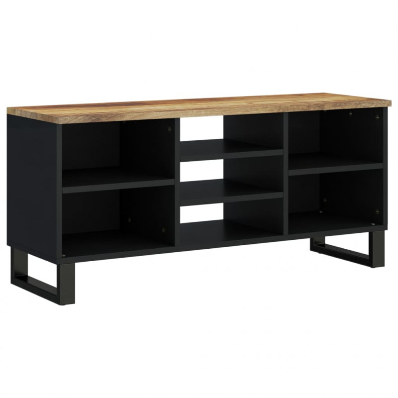 Szafka RTV, 100x33x46 cm, mango i materiał drewnopochodny