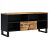 Szafka RTV, 100x33x46 cm, mango i materiał drewnopochodny