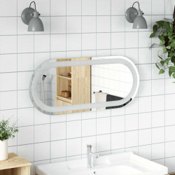 Lustro łazienkowe z LED, 70x30 cm, owalne
